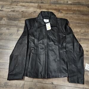 NWT Timothy Daniel's women's leather jacket size XL 2311